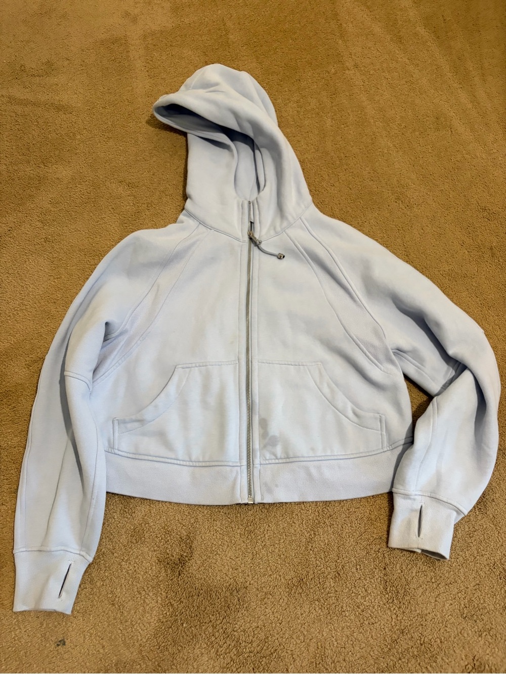 Lululemon Blue Linen Cropped
Zip-up Hooded Scuba - Picture 2 of 5
